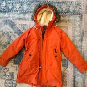 Abercrombie & Fitch A&F Men’s hooded down filled Sherpa parka jacket